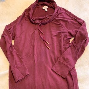 Cowl neck maternity top